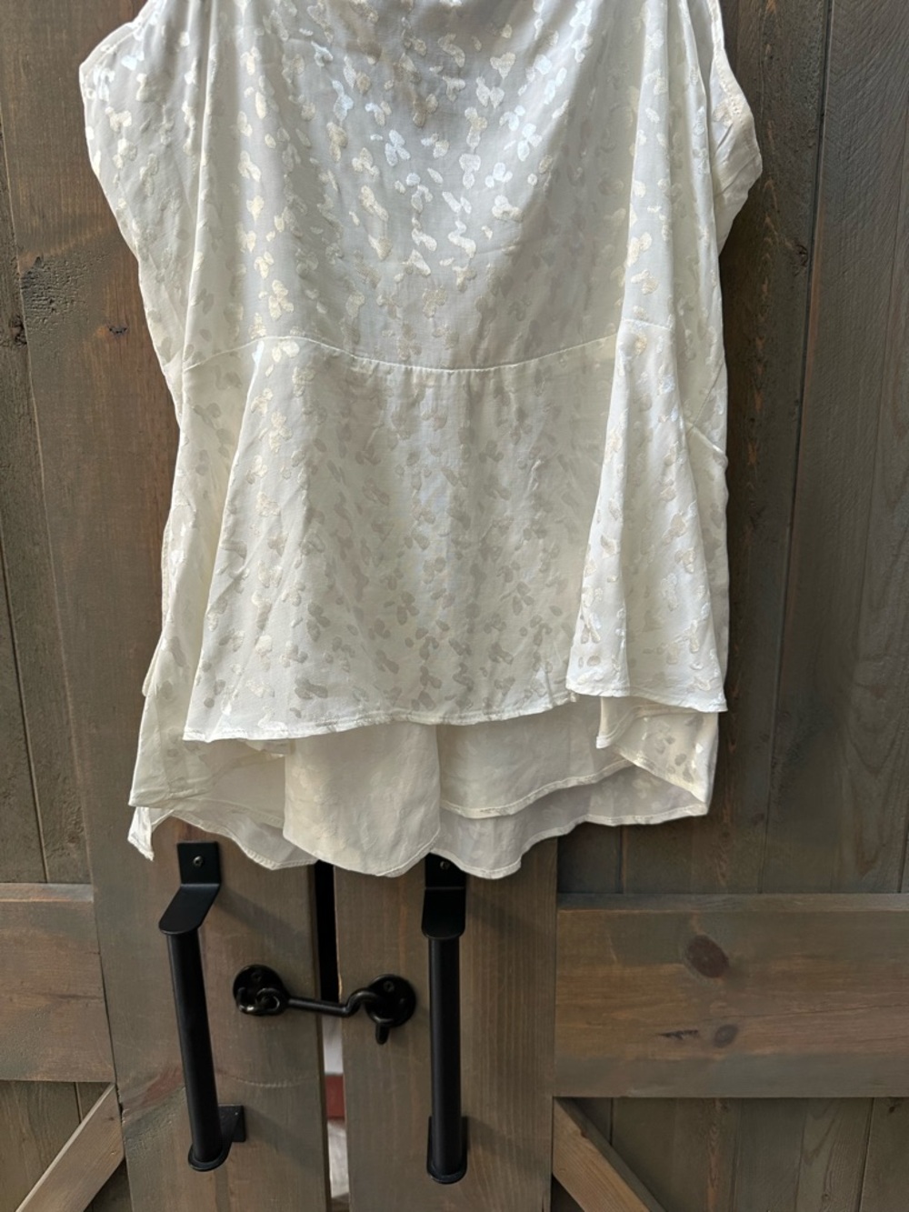 Express Cream Ruffle-Front Satin Camisole Large NWT - Picture 6 of 7